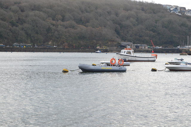 Moored in the Fowey Estuary