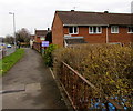 Houses at the northern end of Fetty Place, Cwmbran