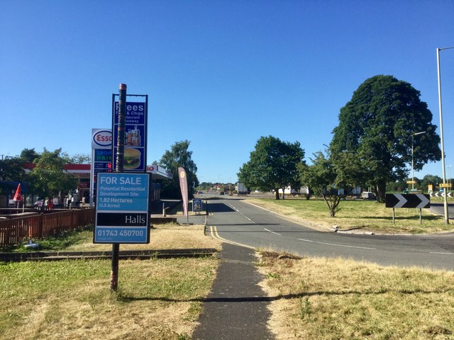 Old alignment of the A49, Whitchurch Heath