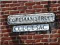 Copeman Street (street name sign)