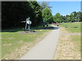 Pathway and Exercise Area in Wharfemeadows Park, Otley