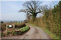 Farm road and public footpath, Trimpley, Worcs