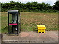 BT phonebox, Pont Abraham Services, Carmarthenshire