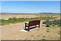 Bench overlooking Dunster Beach