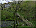 Footbridge across the Dunglass Burn