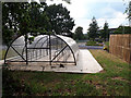 Bike shed at the Temple Learning Academy