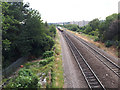 Railway west of the Wykebeck Way bridge