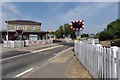 TM4069 : Darsham Level Crossing on the A12 Main Road by Geographer