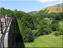 SK1871 : View NW from Headstone Viaduct by Gareth James