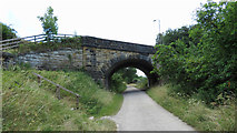 SK2169 : Monsal Trail: overbridge south of Hassop station by Gareth James
