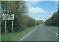 A1068 at Radcliffe village boundary sign