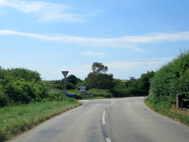 Junction With B3300 Near Cambrose