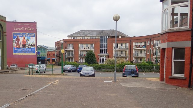 Private parking ground in the rear of the Carroll Village Apartment Block