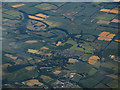 The River Tweed at St Boswells from the air