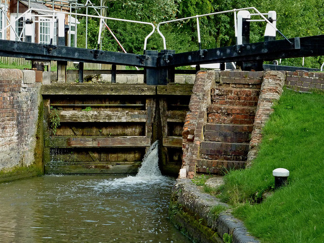 Lock gates near Braunston in Northamptonshire