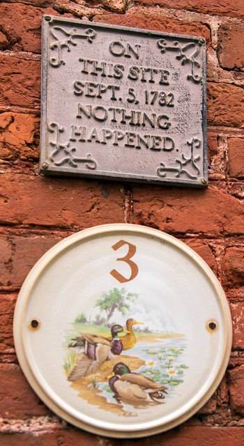 Plaque - Austins Lane, Sandwich - June 2018