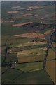 Archaeological test trenches in a field next to Fernwood: aerial 2018