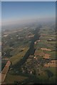 Wenlock Edge from Homer towards Craven Arms: aerial 2018