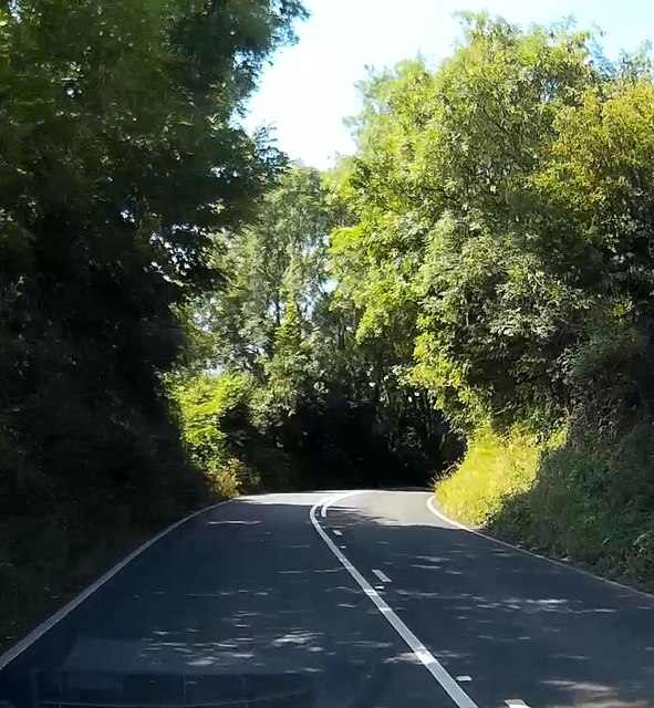 Right hand bend on the A379