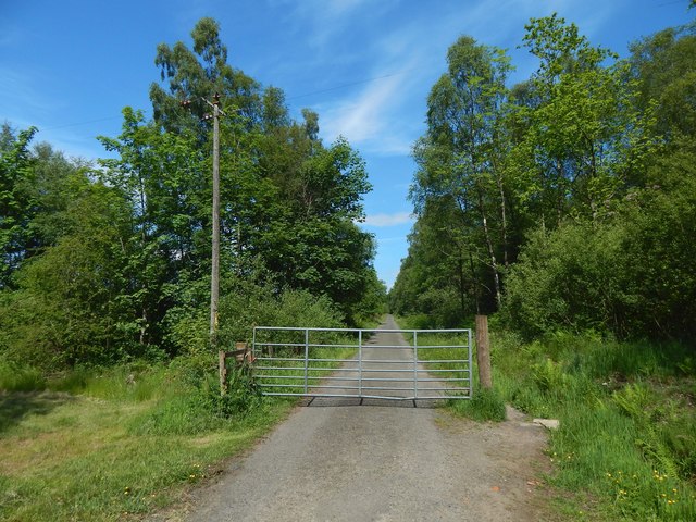 Gate on the Boturich Estate road