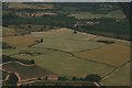 SO4141 : Farmland south of Bridge Sollers: aerial 2018 by Chris