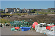 NG8688 : Fishing gear at Aird Point, Aultbea by Nigel Brown