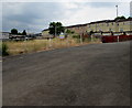 Fenced-off area in Garndiffaith