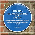 Plaque re General Sir John Lambert on The Elms, Weston Green Road