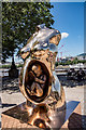 TQ3180 : Crypto Connection Statue, South Bank, London by Brian Deegan