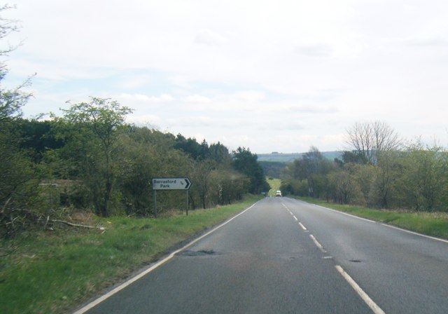 A68 southbound near Folly Moss