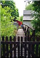 Private footbridge across Shill Brook, near Bampton, Oxon