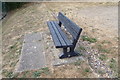 TM3977 : Seat overlooking Halesworth Tennis Courts by Geographer