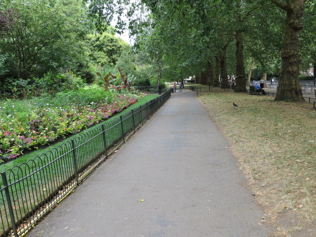 Pathway along the southern edge of St James's Park