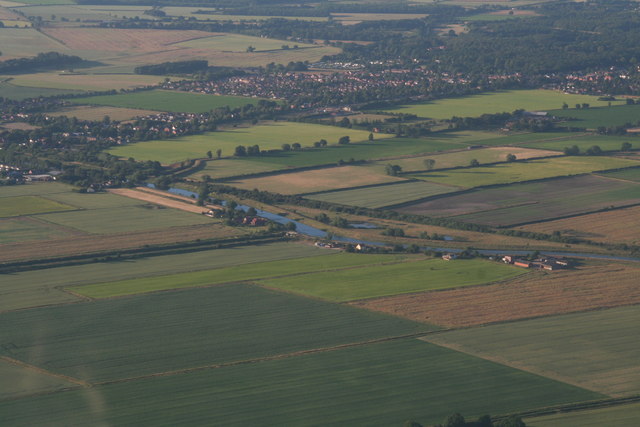 Pinfold Bridge, Timberland Delph and River Witham: aerial 2018
