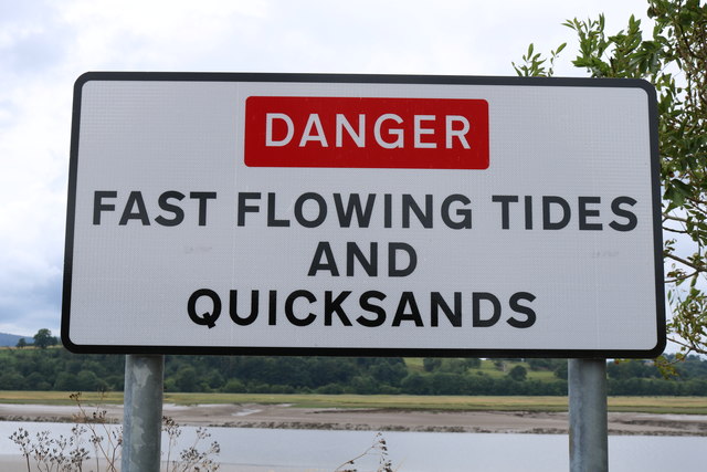 Danger Sign by the Nith