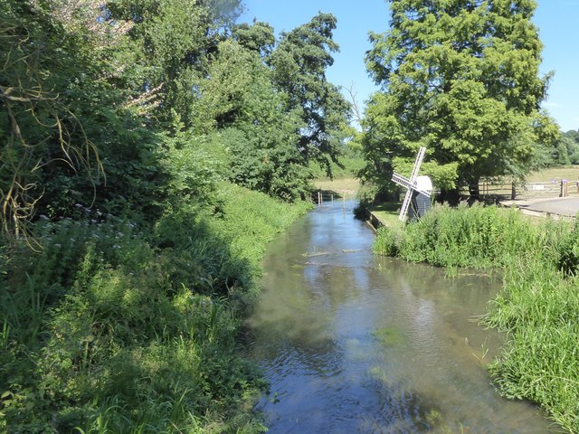 River Darent at Castle Lavender Farm