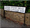 Bilingual name sign on a Garndiffaith corner