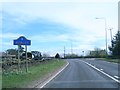 A68 at Rowley village boundary