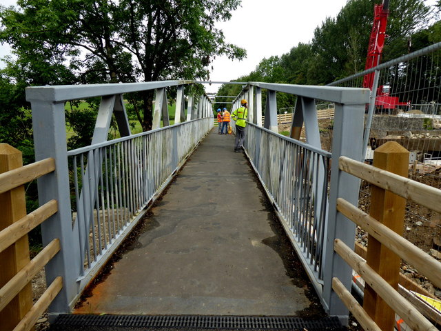Temporary footbridge, Claudy