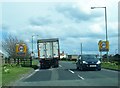 A68 at Toft Hill village boundary