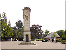 SP3265 : Clock tower in Jephson Gardens, Leamington Spa by Stephen Craven