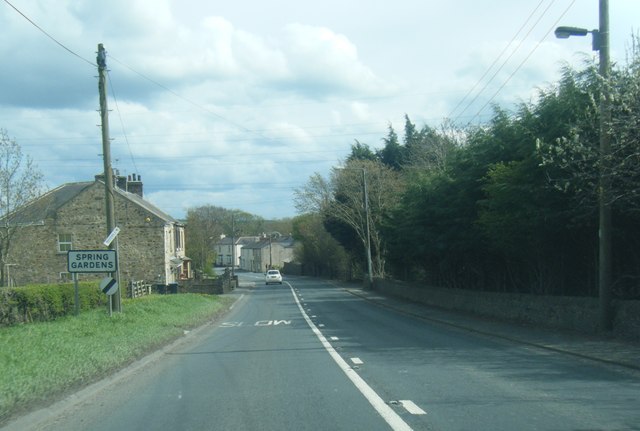 A68 at Spring Gardens village boundary