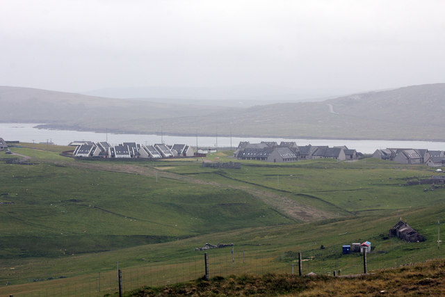 Saxa Vord from the road to Skaw