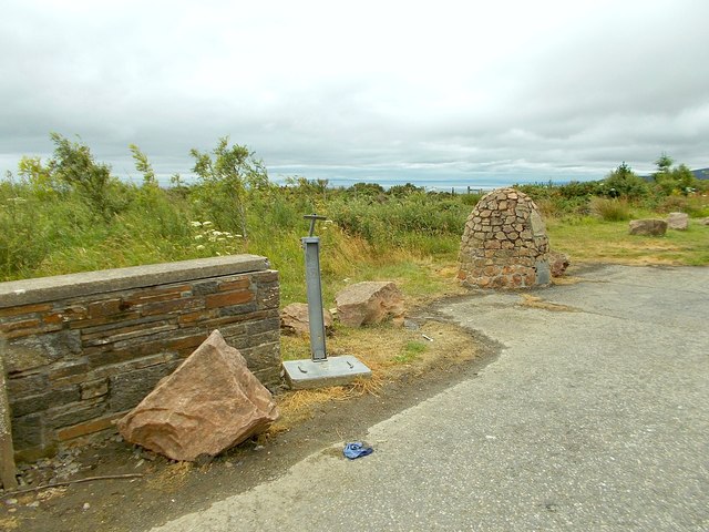 Wm. Welch's memorial cairn