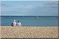 SY3491 : Lyme Regis : Beach by Jim Osley