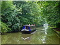 Narrowboat east of Braunston Tunnel in Northamptonshire