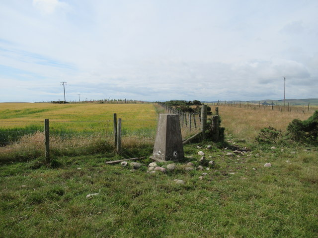 Trig point on Kenshot Hill near Laurencekirk