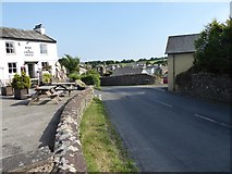 SD3676 : Entering Cark village on the B5278 by David Gearing