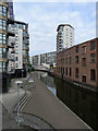 Tall buildings by the Nottingham Canal