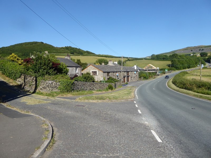 The A5092 at Grizebeck © David Gearing cc-by-sa/2.0 :: Geograph Britain ...